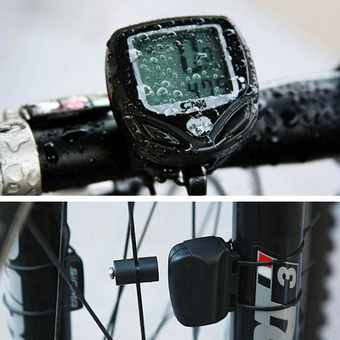 New Waterproof Bicycle Wireless LCD Bike Computer Odometer Speedometer
