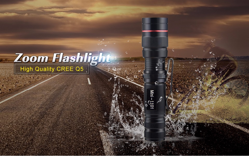 3 Modes Zoomable Penlight Torch lights Mini Aluminum CREE Q5 LED Laser Flashlight Waterproof For Camping Outdoor Night lighting