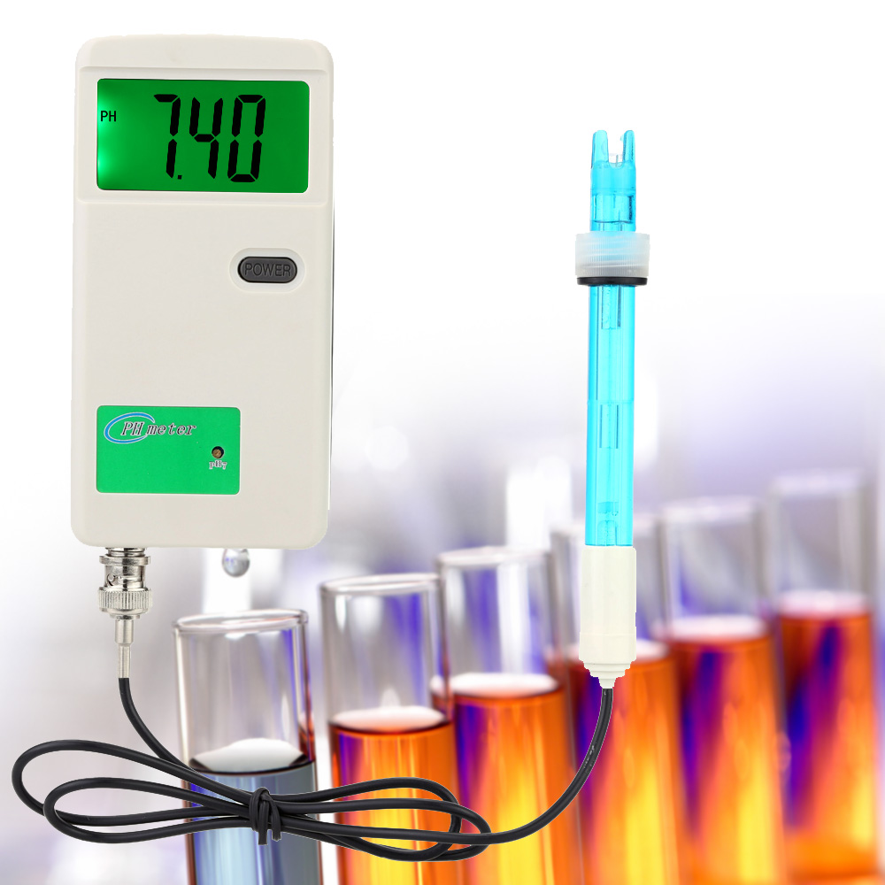 Professional pH Meter Rechargeable Drinking Water Quality Analyzer LCD Display pH Meter Acidimeter Industry Experiment Analyzer