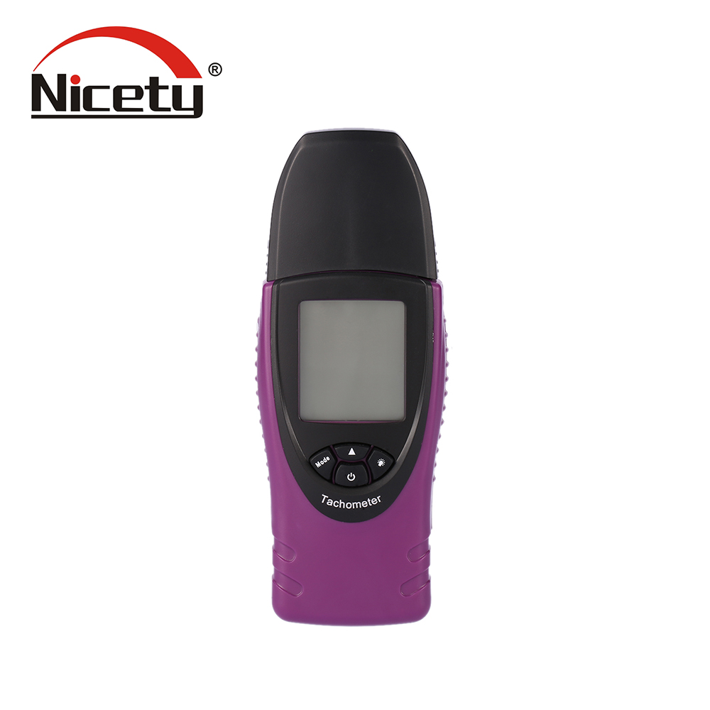 Nicety Digital Laser tachometer High Precision velocity Tester Portable Non Contact Tach Gauge Tester LCD Display with Backlight
