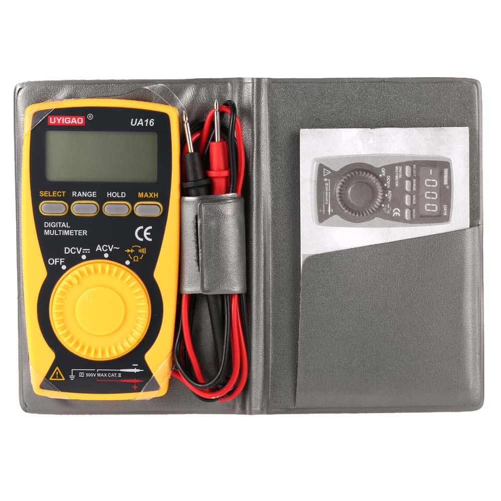 UYIGAO Brand New Digital Multimeter Portable Mini Auto Multimetro DMM