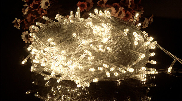 Hot Sale 100 LED 10M String Light Christmas Wedding Party Decoration Lights AC 110V 220V holiday led lighting