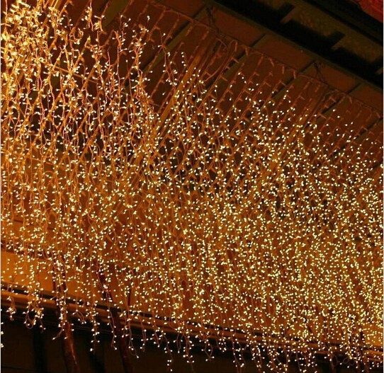 Christmas Decoration lights 3.5M 96leds Led string Light Christmas 110V 220V Wedding garland outdoor curtain rope lamps 9 colors