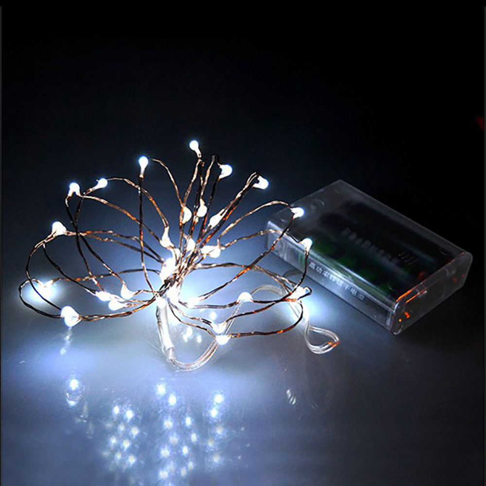 2M 20 led battery led string light 3pcs AA Battery Operated Fairy Party Wedding Christmas Flashing LED strip