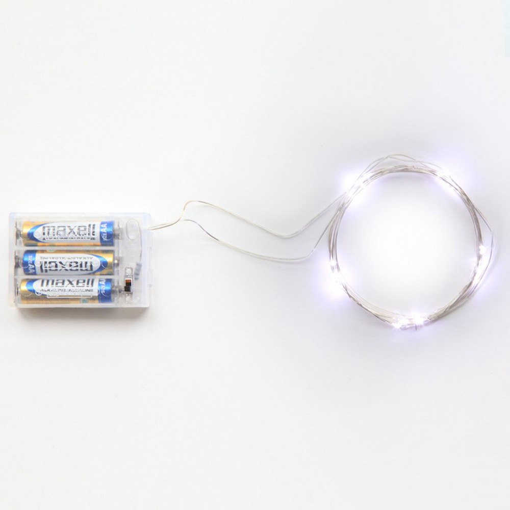 2M 20 led battery led string light 3pcs AA Battery Operated Fairy Party Wedding Christmas Flashing LED strip