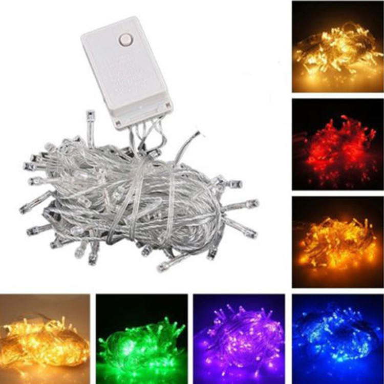 Waterproof 10M 100 LED RGB String Fairy Light For Christmas Xmas Party lamp Bulb Red Yellow Blue White Green Pink Purple White