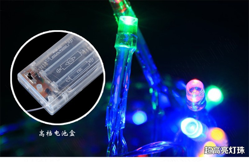 Hot sale Led string 20x2m 20led 3xAA batteries Powered String lights for weddings holiday decraction