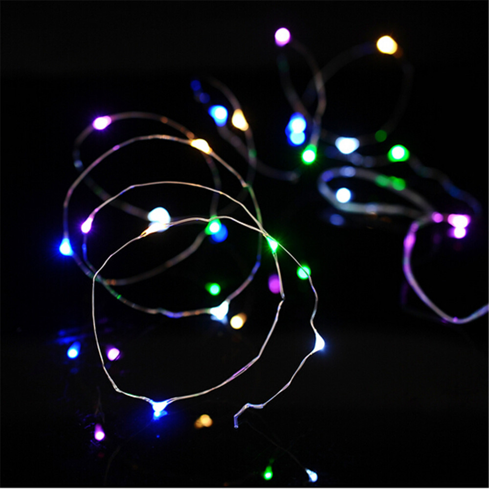 10M 100LED Christmas Fairy Lights Copper Wire LED Starry Lights DC 12V Blue Warm White RGB LED String Light Wedding Decoration