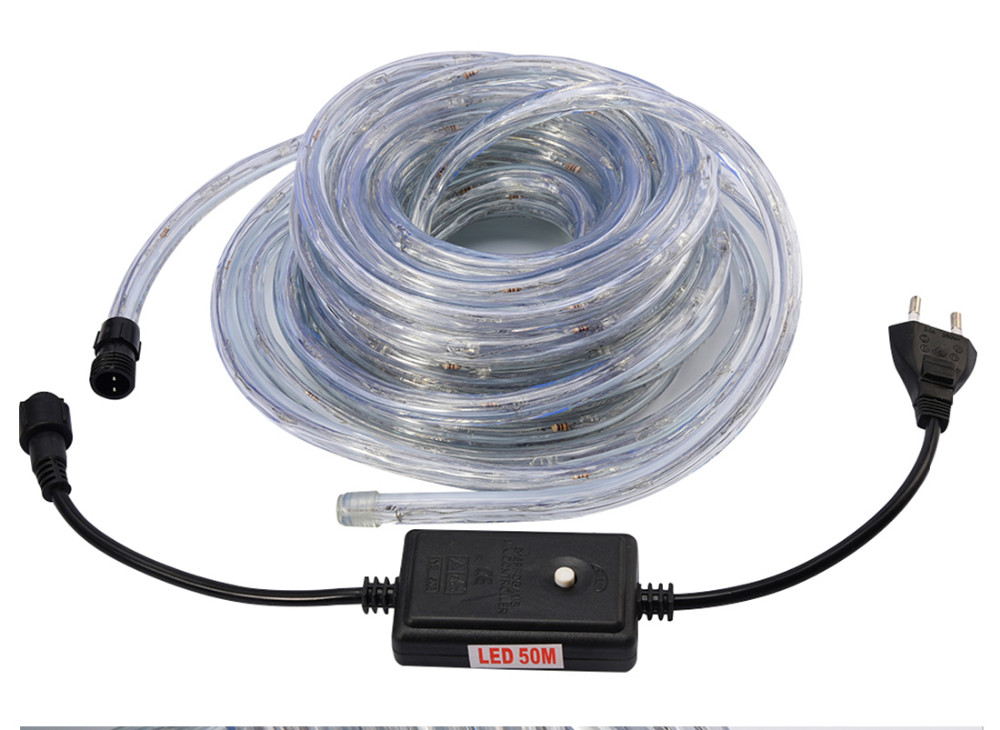 32.8ft LED Flexible Rope Light 220V String Kit for Home Garden Patio Shop Windows Christmas New Year Wedding Party Event