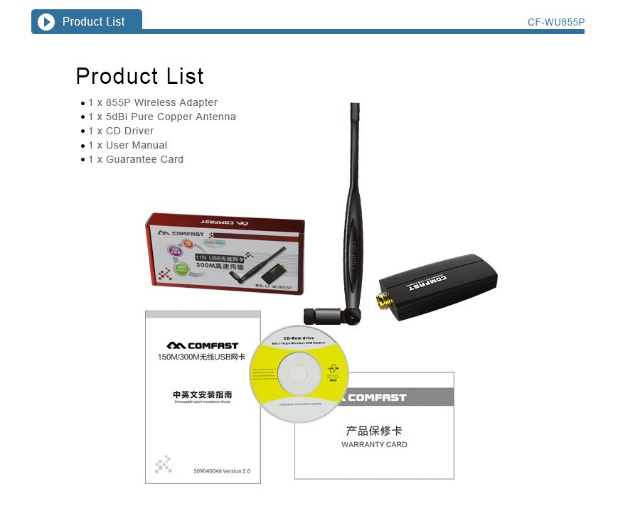 10 pieces let 6dBi High Gain Antenna 300M 802.11N WPS USB Wireless Network Card Wifi Receiver Emitter Realtek 8192EUS