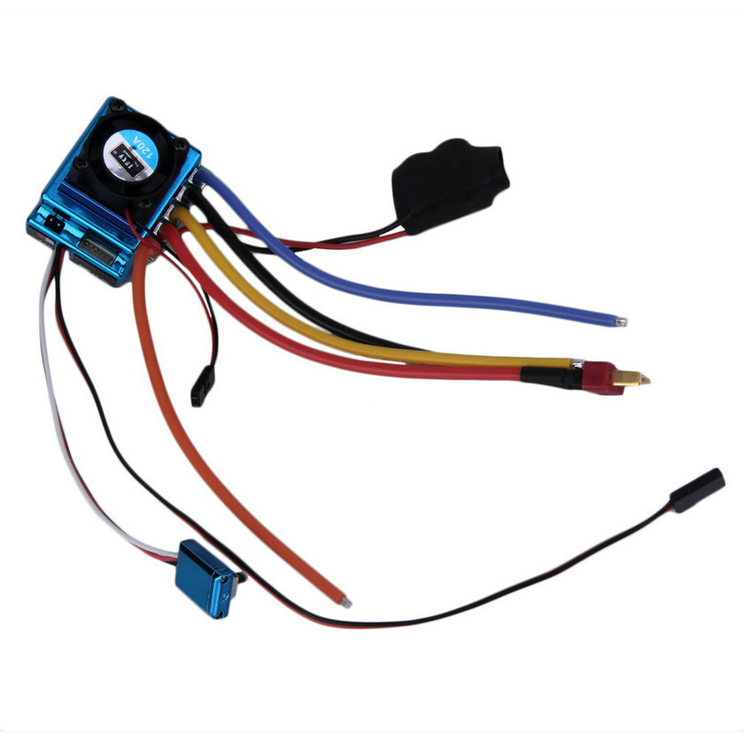 Aazon.co: 120A RC Brushless Waterproof Electronic Speed Controller