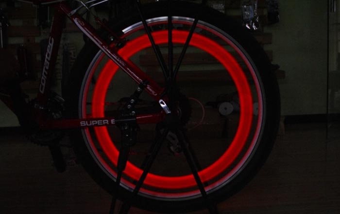 New Motorcycle Cycling Bike Bicycle Wheel LED Light Tire Wheel Valve Jecksion