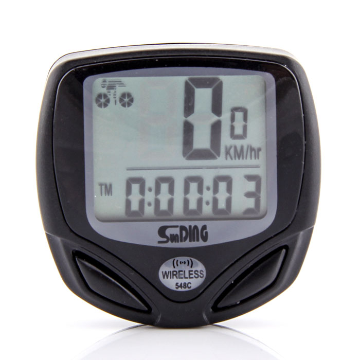 New Waterproof Bicycle Wireless LCD Bike Computer Odometer Speedometer