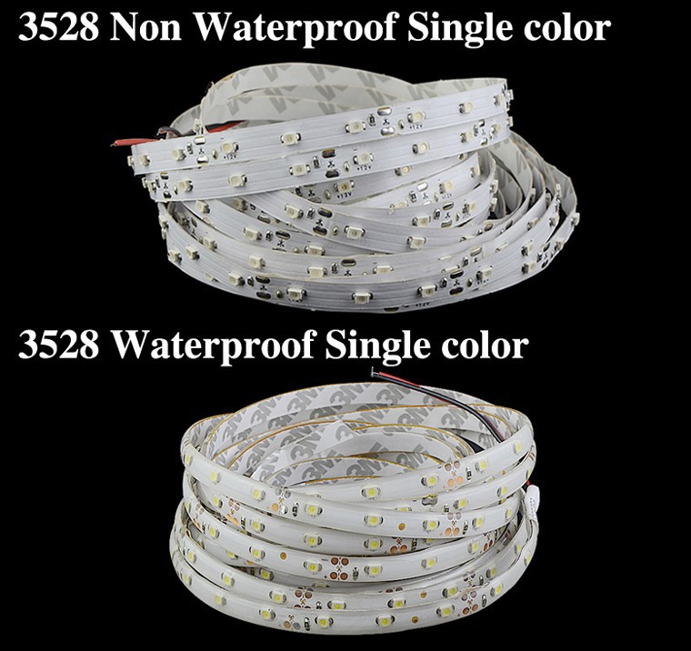 5m RGB led strip light 5050 5630 3528 3014 60led m waterproof No waterproof RGB Red Green Blue White Warm white Yellow led LS25