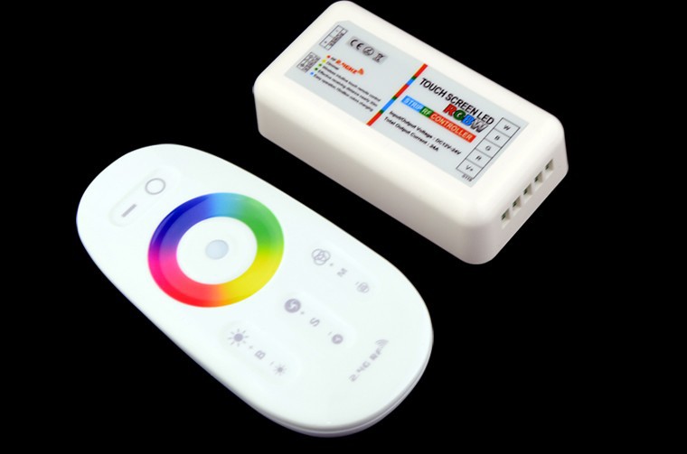 RGBW Controller 2.4G 12 24V 24A LED touch screen RF remote control for SMD 5050 RGBW RGBWW led strip light CR06