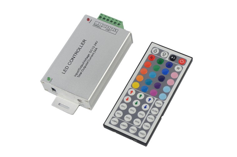 24A 44 keys RGB led controller DC 12 24V IR remote control for smd rgb led strip light CR18