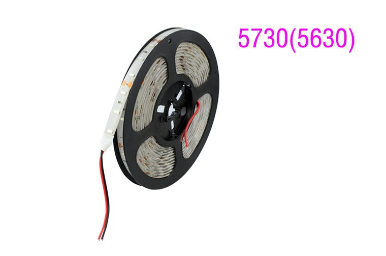 5M 5730 5630 LED Strip DC12V 60Leds m IP65 Waterproof SMD Flexible Light+5A Power Supply White Warm white Red Green Blue LS45