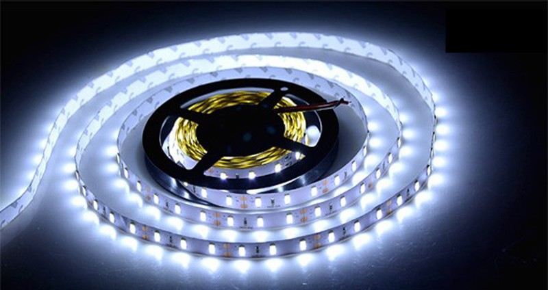 5M 5730 5630 LED Strip DC12V 60Leds m IP65 Waterproof SMD Flexible Light+5A Power Supply White Warm white Red Green Blue LS45