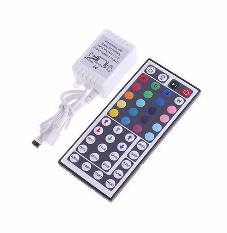 5050 RGB LED Strip 5M 60Leds M SMD Non Waterproof Flexible Strips Light+44 Key IR Remote Controller+12V 5A Power Adapter LS30