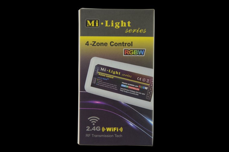 RGBW LED Controller Mi Light 2.4G 4 Zone DC12 24V 24A for SMD 5050 RGBW RGBWW Led Strips Light CR08
