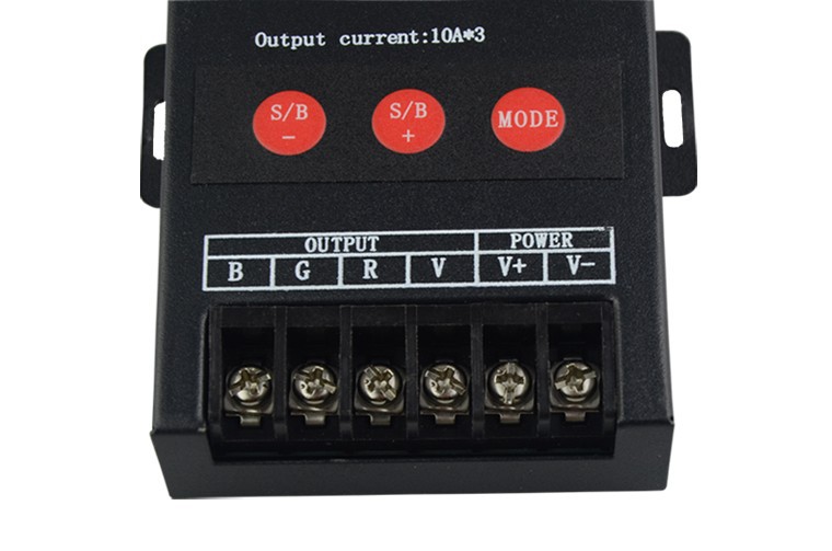 New 30A RGB LED Controller RF Remote Dimmer DC 5V 12V 24V Current 4 Keys 7 Colors Controller For LED strip CR07
