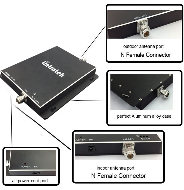 GSM Signal Booster 900Mhz 1800Mhz Cell Phone GSM Repeater 70db Gain for Big Area to Resolve Signal Problem