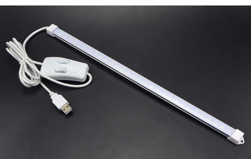 2pcsx35cm LED Hard Rigid Strip Bar Light led aluminium profile 5V table lamp led bar Indoor Lamp For Book Reading Lighting Bulb