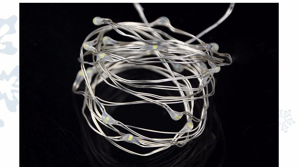2M LED Copper Wire String lights For Event Party Supplies Christmas Tree Holiday Party Decoration LED Strip lighting Battery