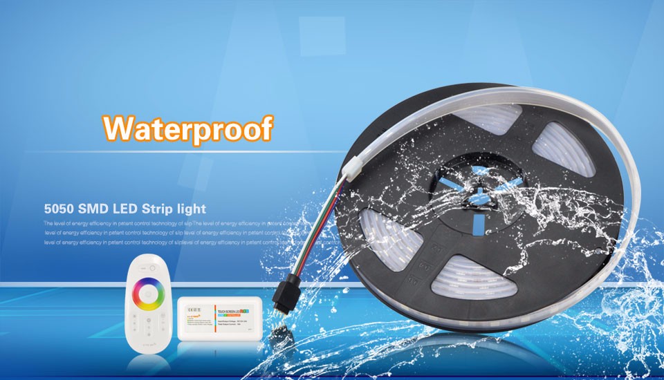IP67 Waterproof 5m RGB 5050 SMD Silicone Tube String Ribbon 2.4G DC12V 24V led Controller RGB for 5050 3528 Led Strip Light