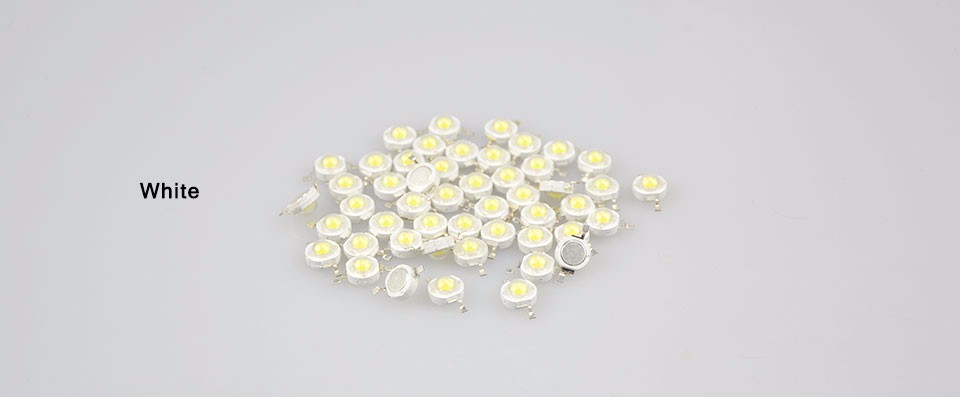 10pcs Real Full Watt CREE 1W High Power LED lamp Bulb Diodes SMD 110 120LM LEDs Chip For 3W 18W Spot light Downlight