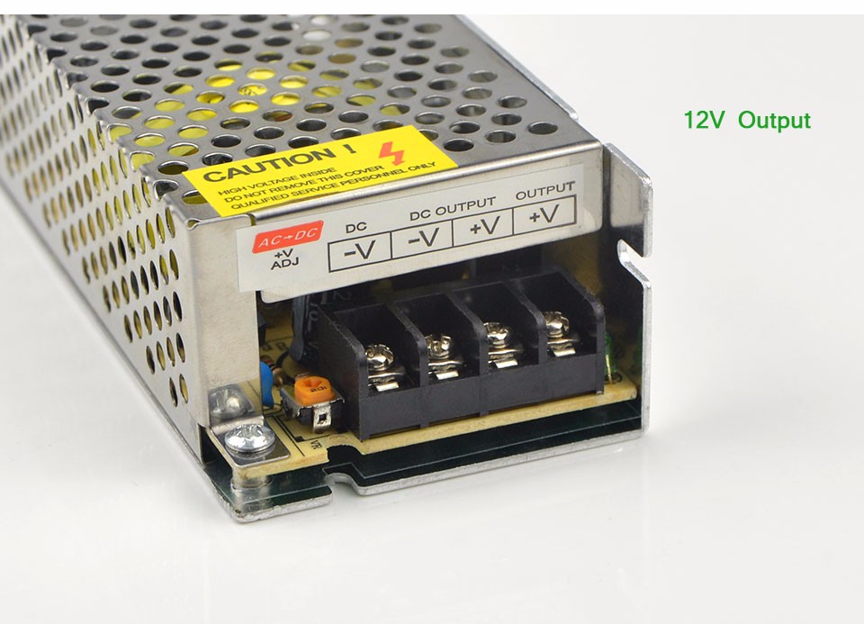 10A Aluminum LED driver 100 265V To 12V lighting Transformer switch Power Supply Adapter for monitor cameras LED Strip light