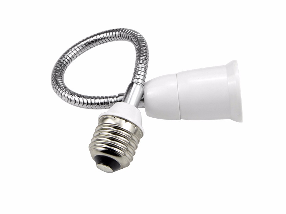 AMENTE 1pcs Flexible 50cm E27 to E27 Length Extend LED light Bulb lamp Holder Converters Adapter Socket Base Type Extension