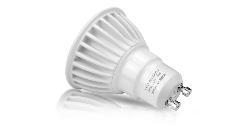 6pcs GU10 3W 5W 7W Dimmable LED spotlight bulb 220V 110V LED lamp light Aluminum GU10 home lighting 85 265V COB Spot light