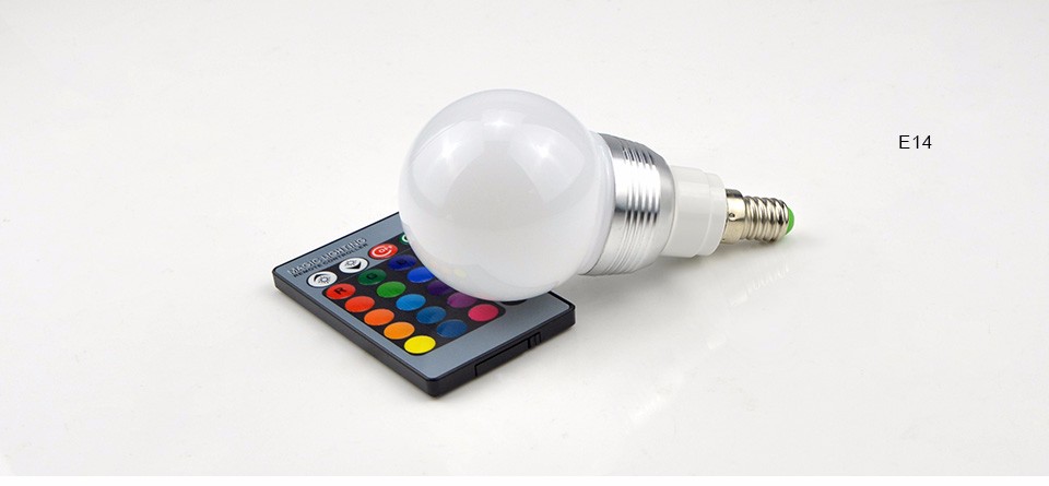 3W 10W RGB LED Stage Light E27 E14 GU10 85 265V 110V 220V Dimmable night light bulb with remote For Holiday home lamp spot light