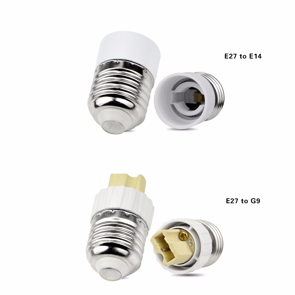 220V 110V E14 E27 B22 GU10 E12 G9 LED Screw Base Lamp Socket Holder LED Light Adapter for RGB LED bulb 5W 7W 9W 15W Spot light