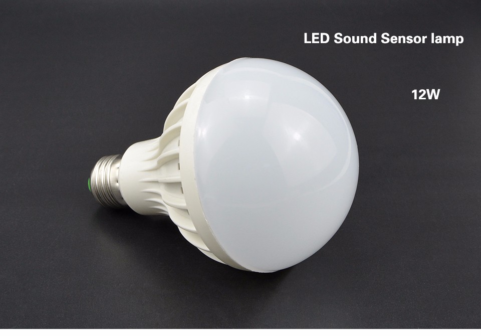 White Night light E27 220V Sensor LED Lamp Bulb PIR Infrared Motion Sound Light Sensor Control auto Body Detection SMD 5730