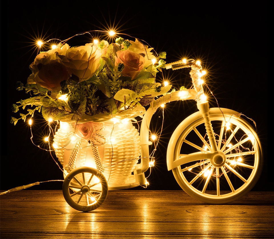 MALITAI 5M 50 LED Xmas Garland Party Wedding Decor Christmas Flasher Fairy Lights LED holiday light Battery LED String lamp