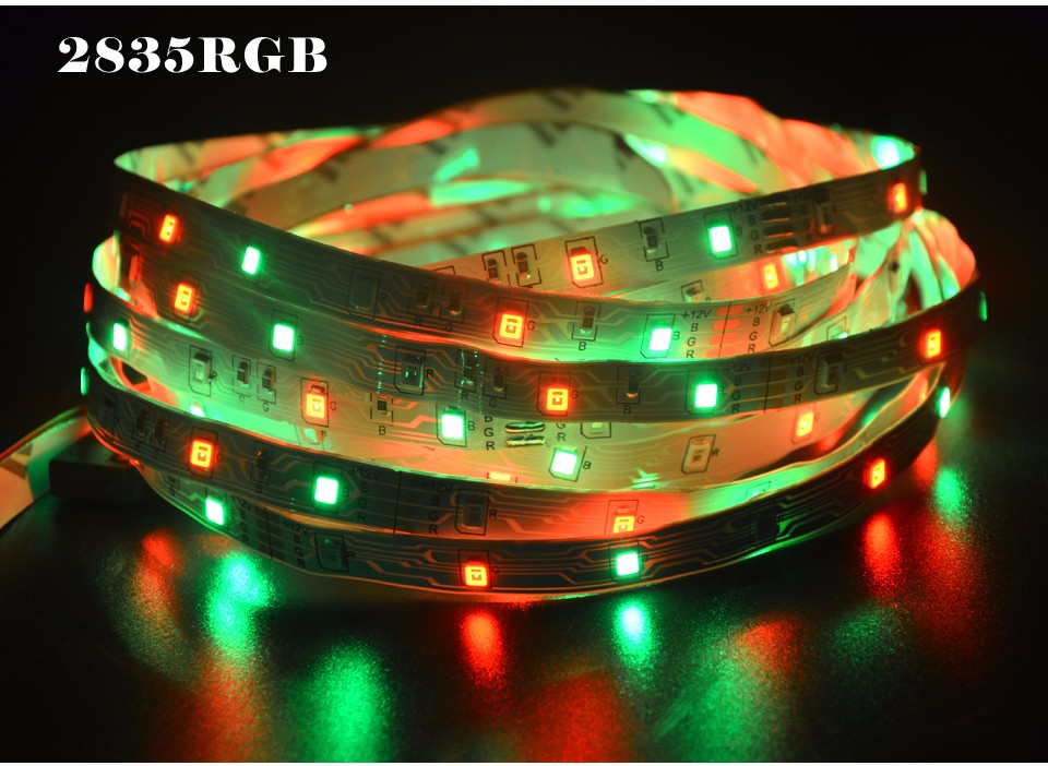 DC12V 5M RGB LED Strip Light SMD 5050 5630 2835 3528 Not Waterproof Fita Led string Ribbon tape Bar Neon Christmas Lampada