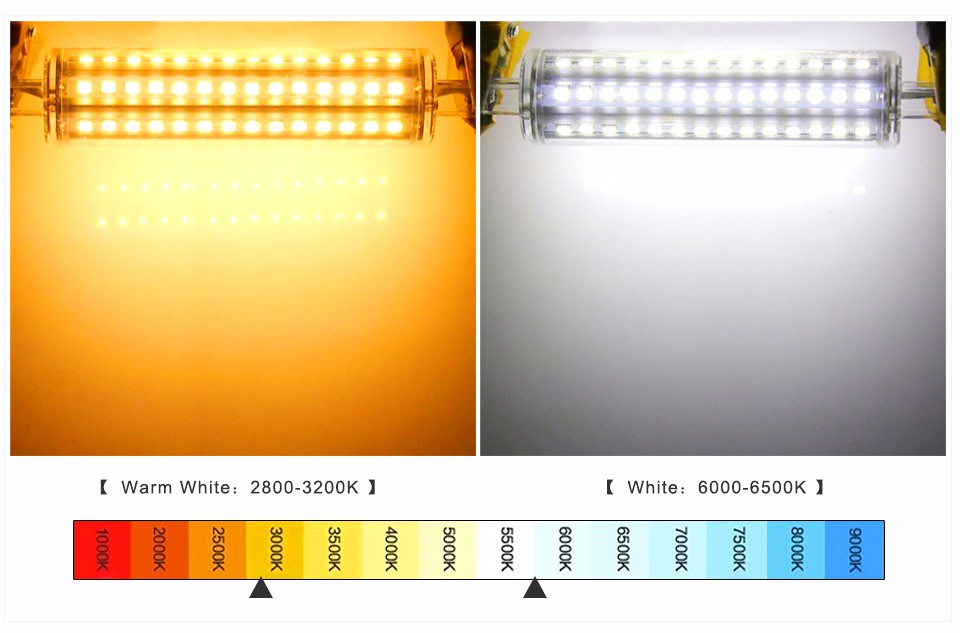 85 265V 220V 110V R7S LED spot Light SMD 2835 5W 10W 12W 15W 78mm 118mm 135mm 189mm LED lamp Horizontal Plug Bulb For spotlight