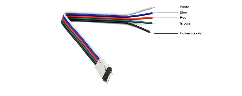 5Pcs Free Welding Connector Tape Ribbon light RGBW RGBWW LED Strip Connector 5pin 12mm