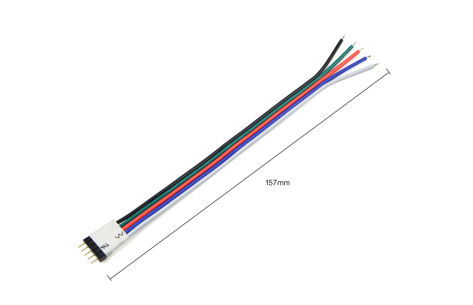 5Pcs Free Welding Tape Ribbon light 5050 SMD RGBW RGBWW LED Strip ligth accessories 5pin 12mm strip light accessories