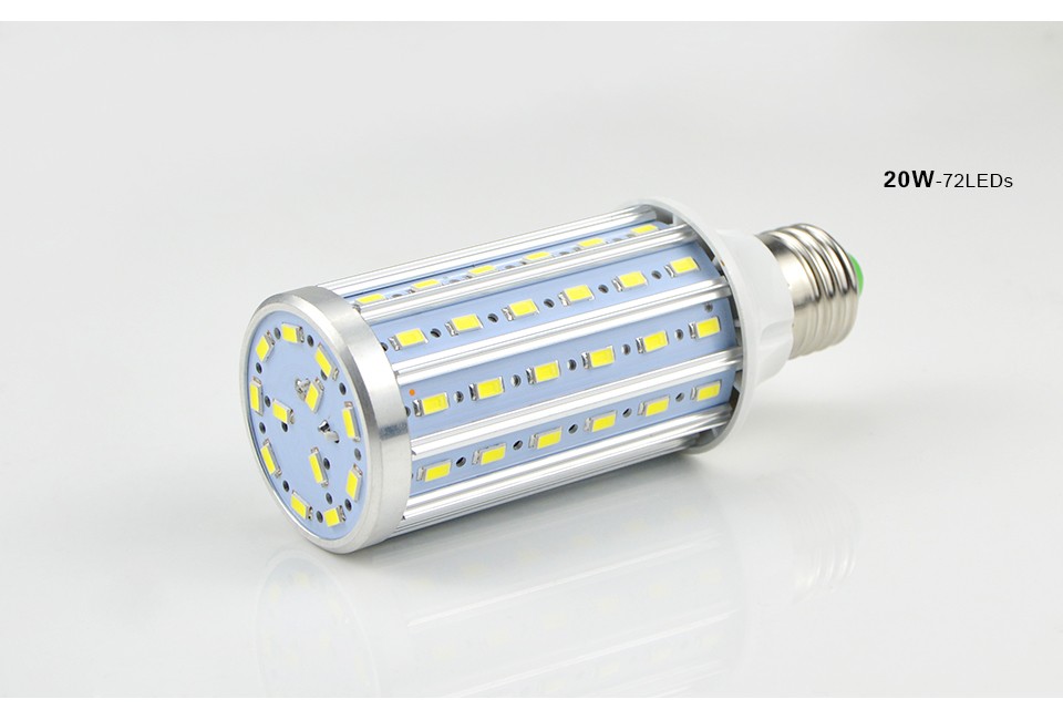 85 265V E27 E14 5730 SMD 10W 15W 20W 25W LED lamp 42 60 72 140leds LED Corn Spot light Bulb Lampada Replace incandescent lamp