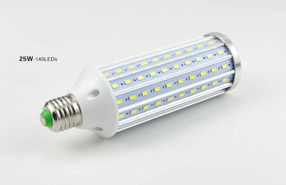 NEW 5730 SMD No Flicker Aluminum Cooling 10W 15W 20W 25W E27 E14 LED lamp 85 265V 42 60 72 140leds LED Corn light Bulb Lampada