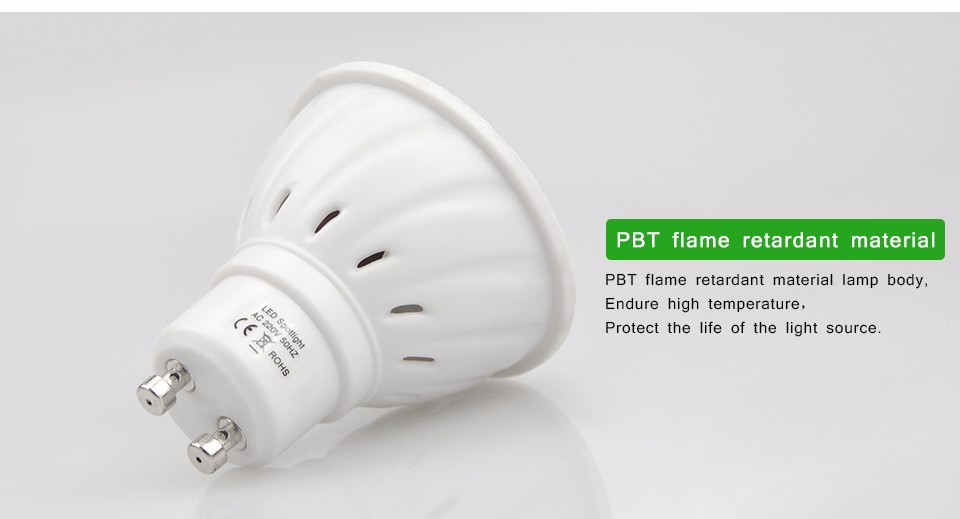 10Pcs Heat Resistant Plastic Body 5730 SMD 27LEDs LED Spotlight light lamp Bulb E27 GU10 MR16 GU5.3 220V lamp For Indoor light