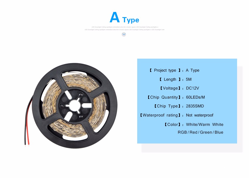 thumbnail image 2 of Warm White 5M 300LEDs SMD 3528 Flexible LED Strip Lights – Super Bright 12V Ribbon 2 of 4