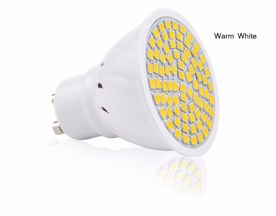 GU10 80LEDs 220V SMD 2835 6W LED lamp Spotlight Bulb Wall Downlight led corn light For Hallway Kitchen Replace CFL 5W 7W 10W 15W