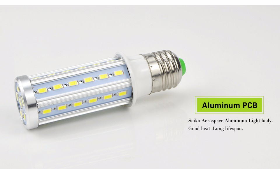 New Arrival 5730 SMD Aluminum PCB 85 265V 110V 220V E27 E14 42LEDs Real high power 10W LED corn bulb light Energy Saving Lamp