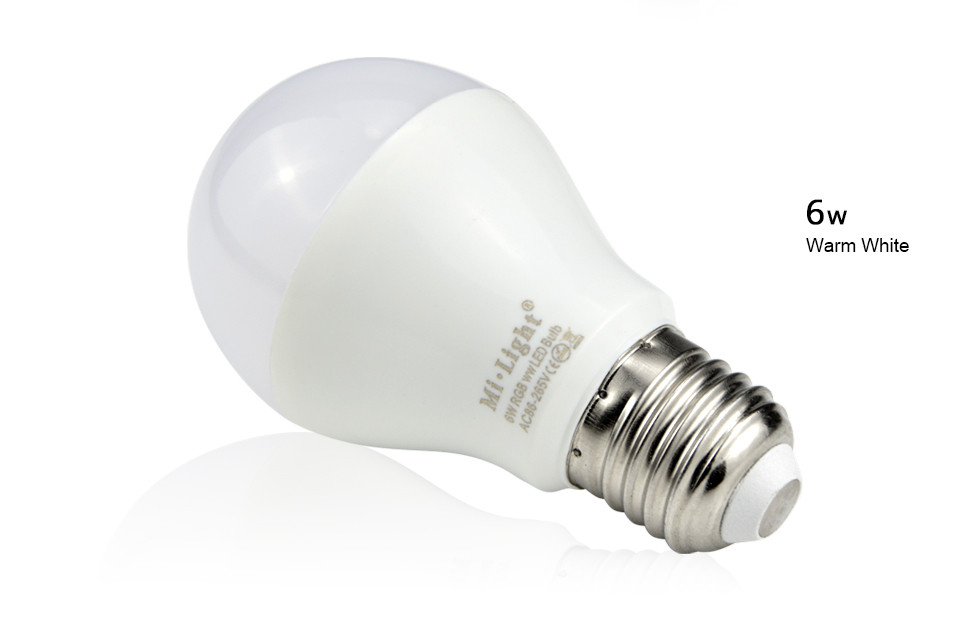 Mi light 2.4G RGBWW RGBCW Led Lamp AC110V 220V Led Bulbs Dimmable GU10 E27 4W 6W 9W wifi Wireless RGB Warm white Lampada Light