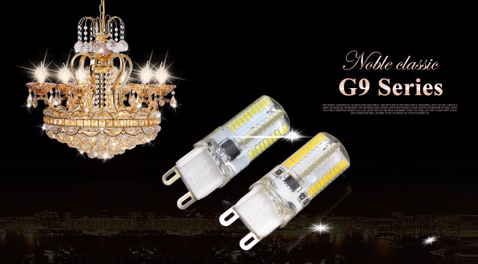 10pcs Dimmable 110V 220V G9 LED corn lamp 64 LEDs Spotlight Bulb Replace 20w 30W halogen lamp For Chandelier Candle Light