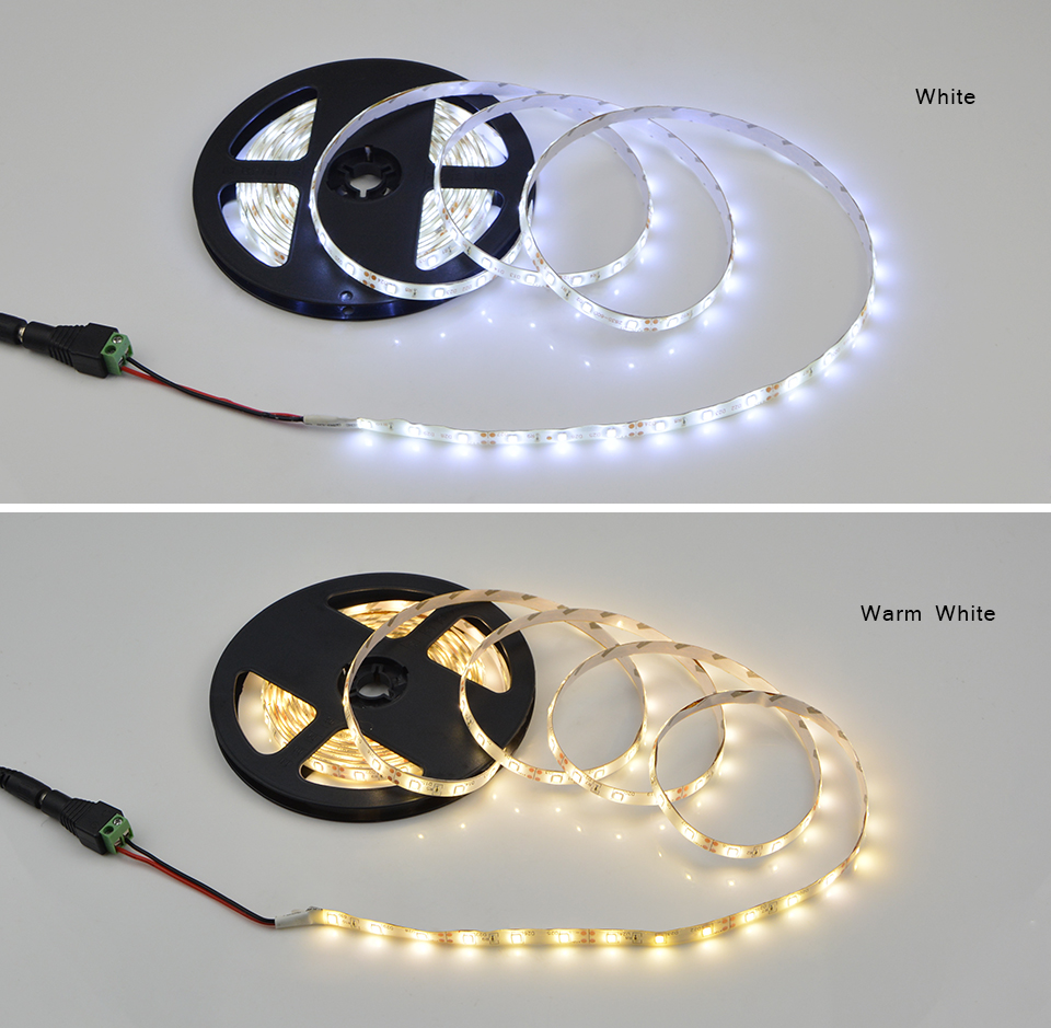 6 colors DC 12V 5M 300LEDs 2835 SMD More Brighter Than 3528 3014 SMD RGB LED Strip light Bar Lamp Lower Price than 5050 5630 SMD